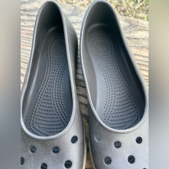 Crocs Crocband Airy Flats Womens Size 7 Brown Tan Slip On Comfort - Picture 4 of 6